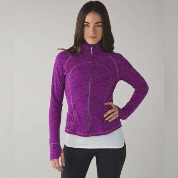 Lululemon, Women's Zip Up Jacket, Hustle in Your Bustle, Pink & Purple, Size 4 - Picture 8 of 9